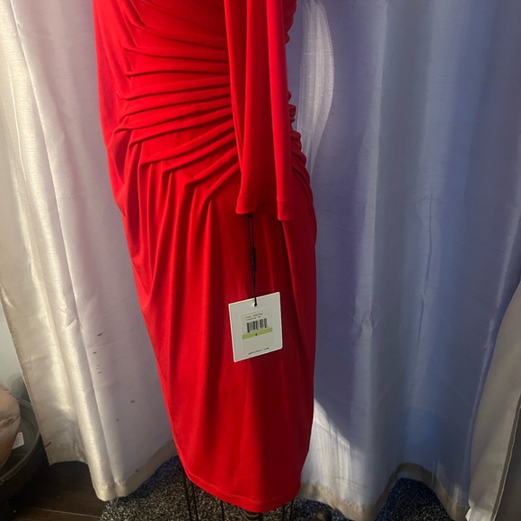 Calvin Klein Red Long Sleeve Dress - Picture 5 of 8